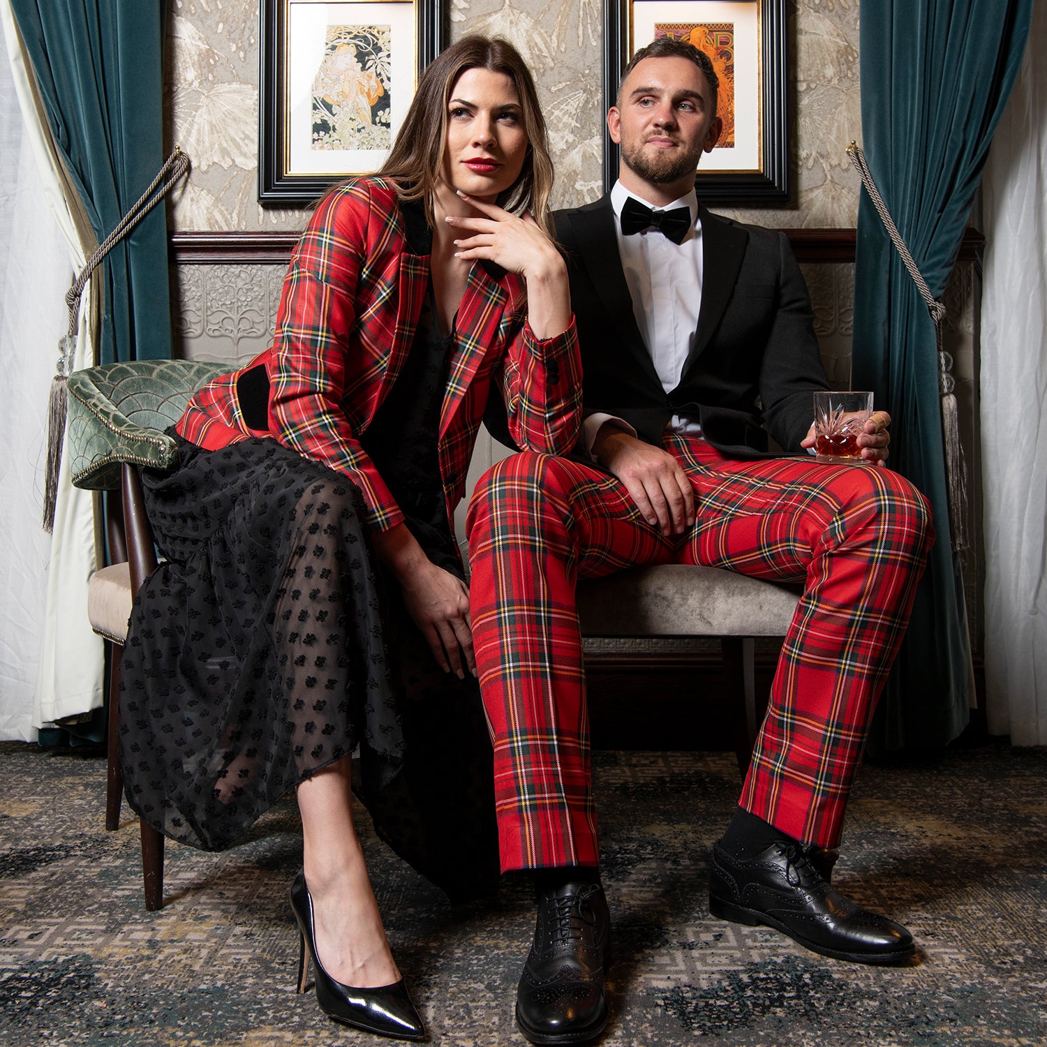 Mens Tartan Trousers