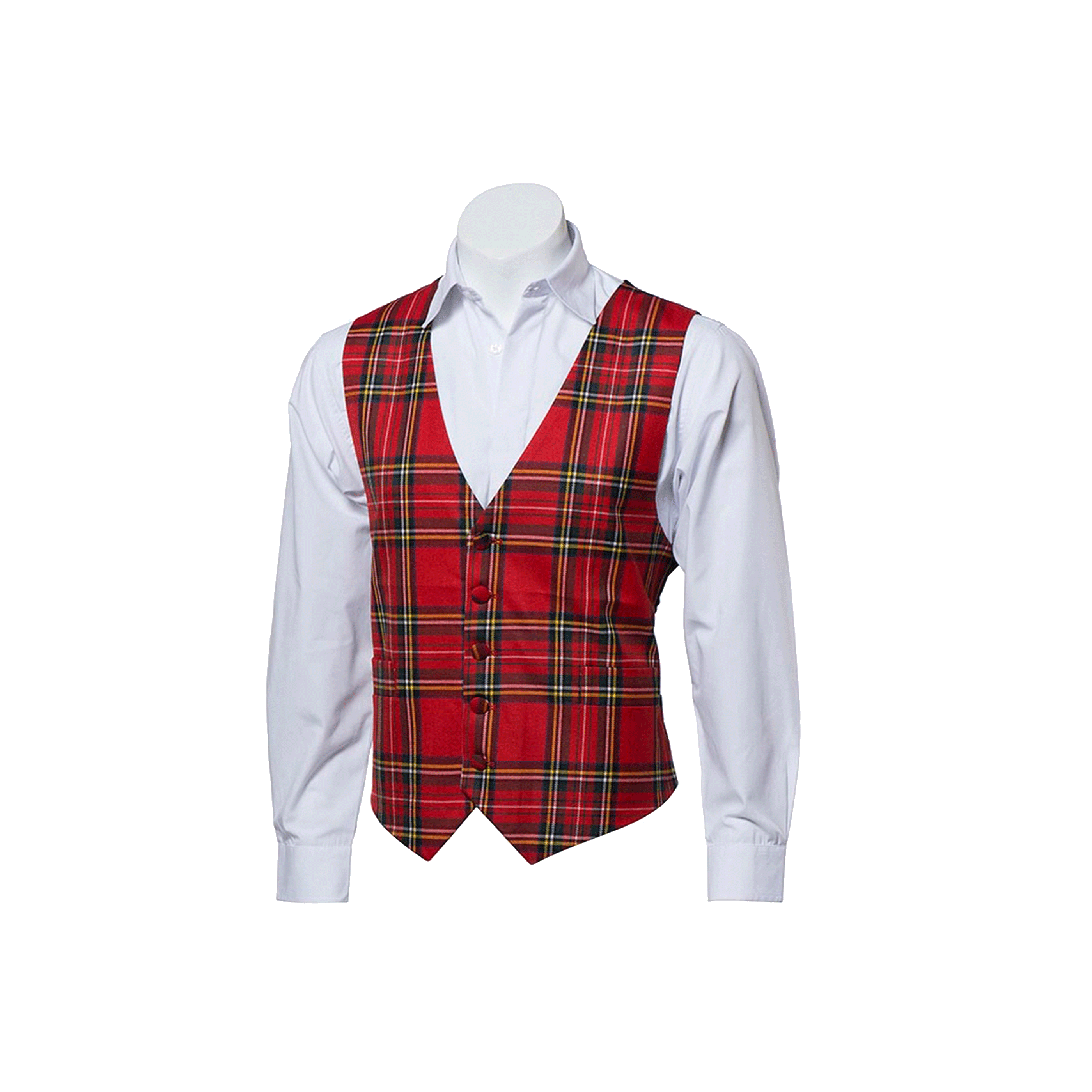 MENS TARTAN WAISTCOAT – ROYAL STEWART