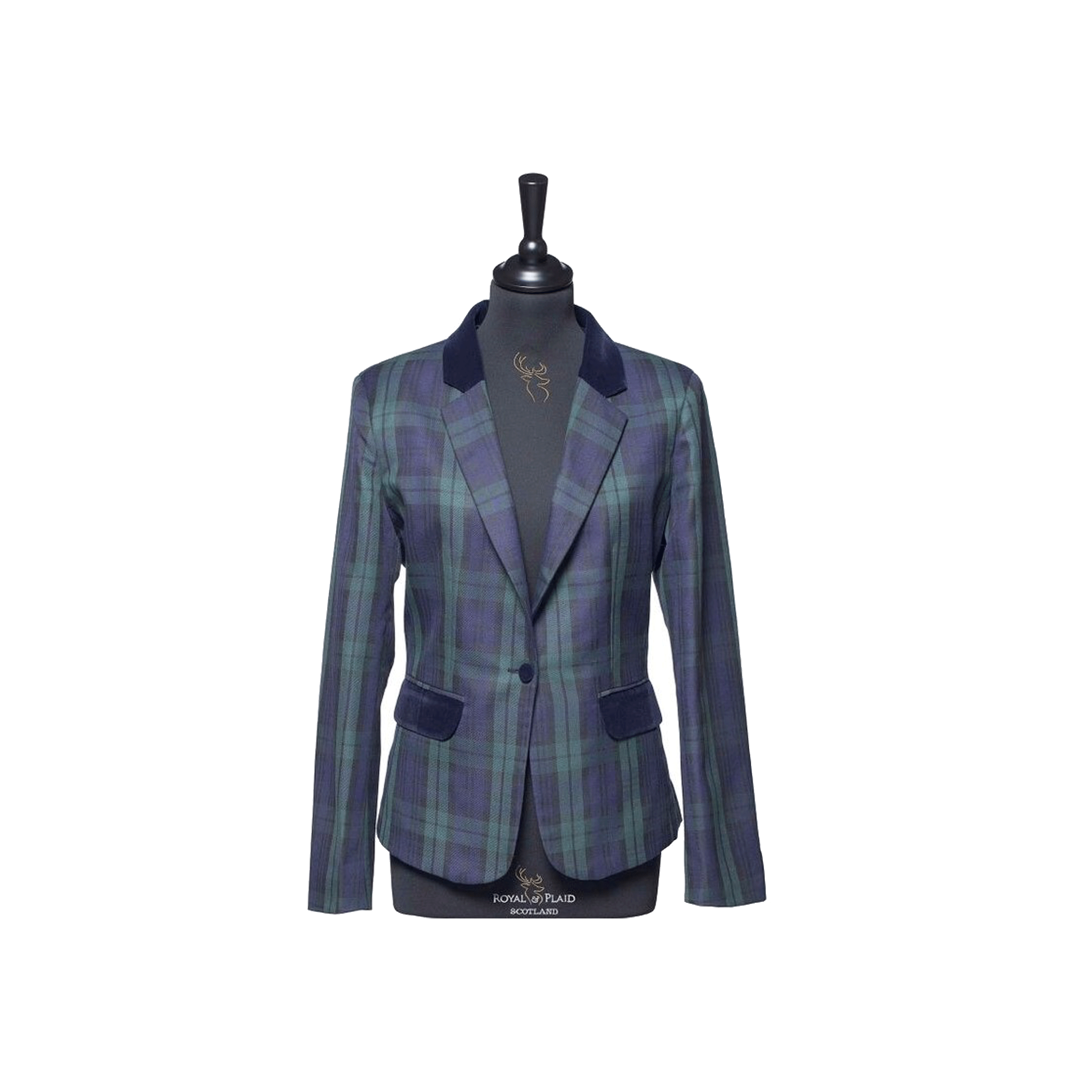 Womens Tartan Blazer - Black Watch