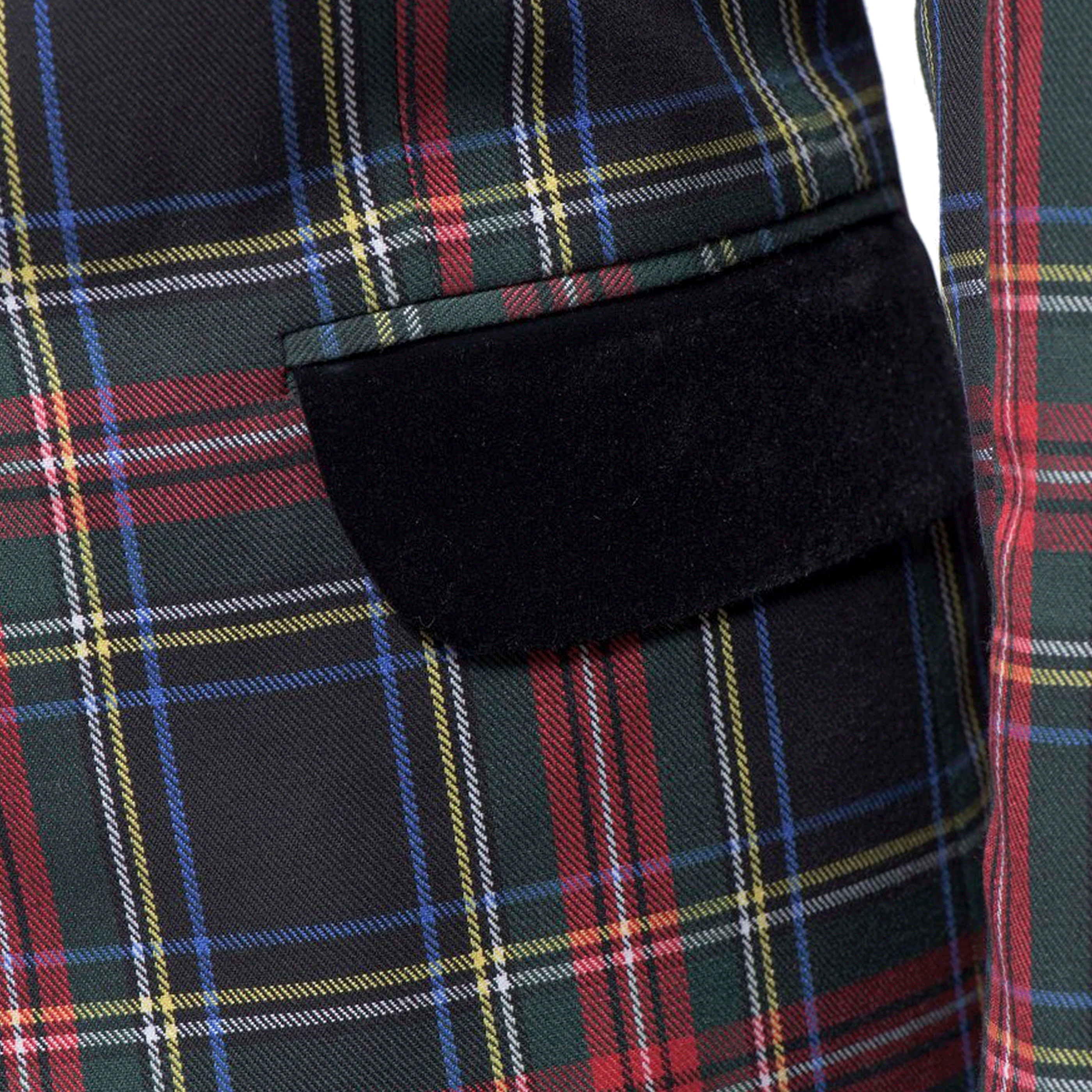 Womens Tartan Blazer - Black Stewart