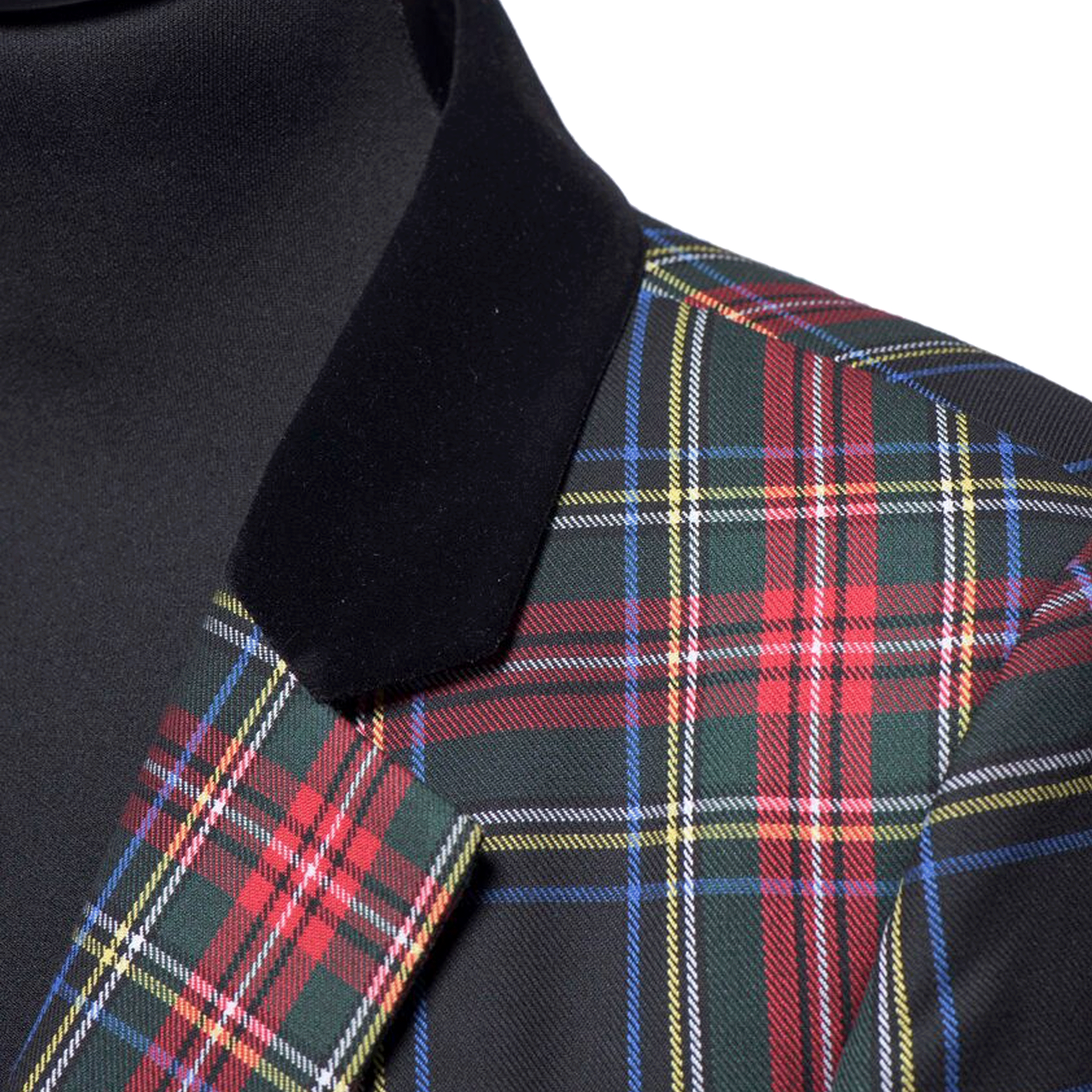 Womens Tartan Blazer - Black Stewart