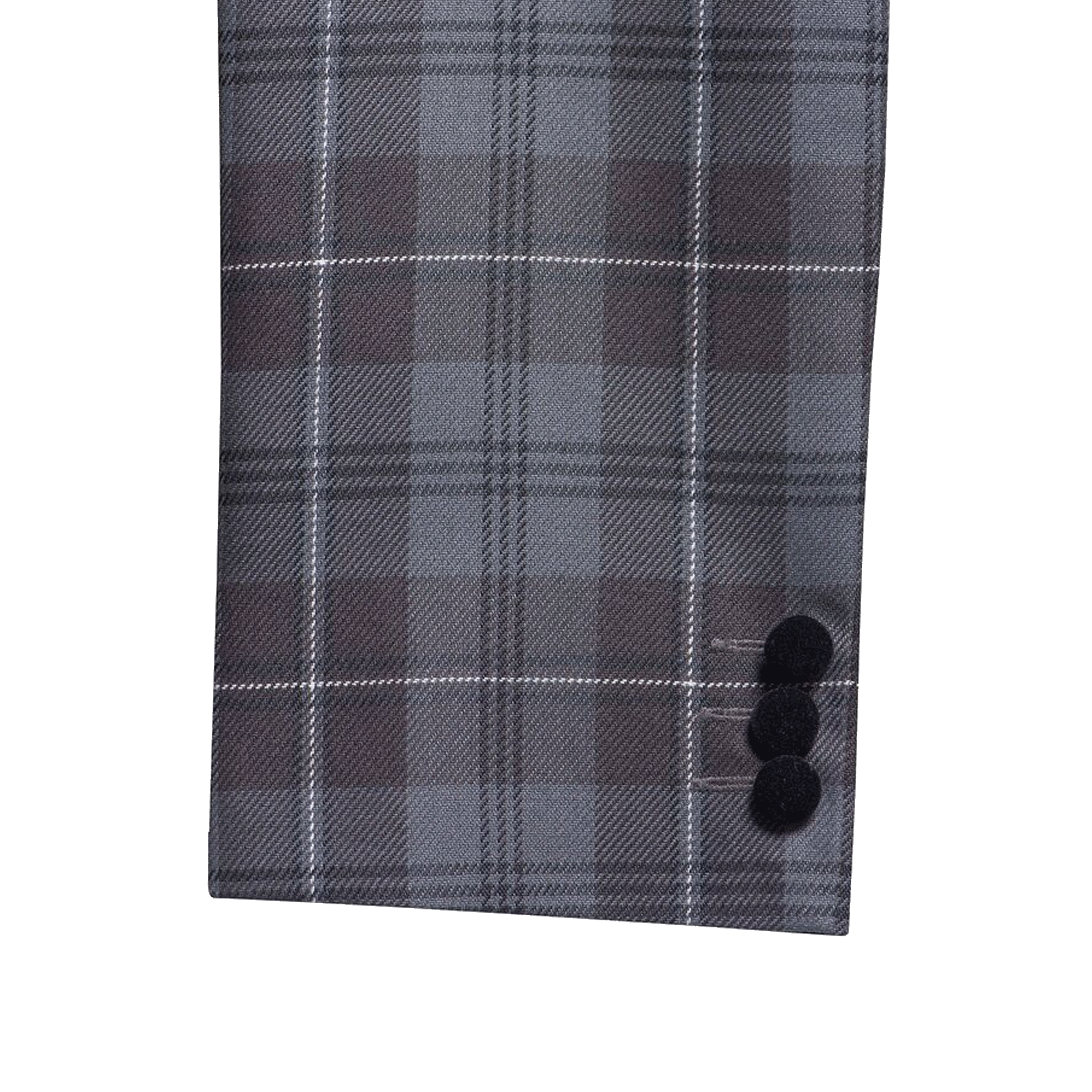 Womens Tartan Blazer - Granite Grey